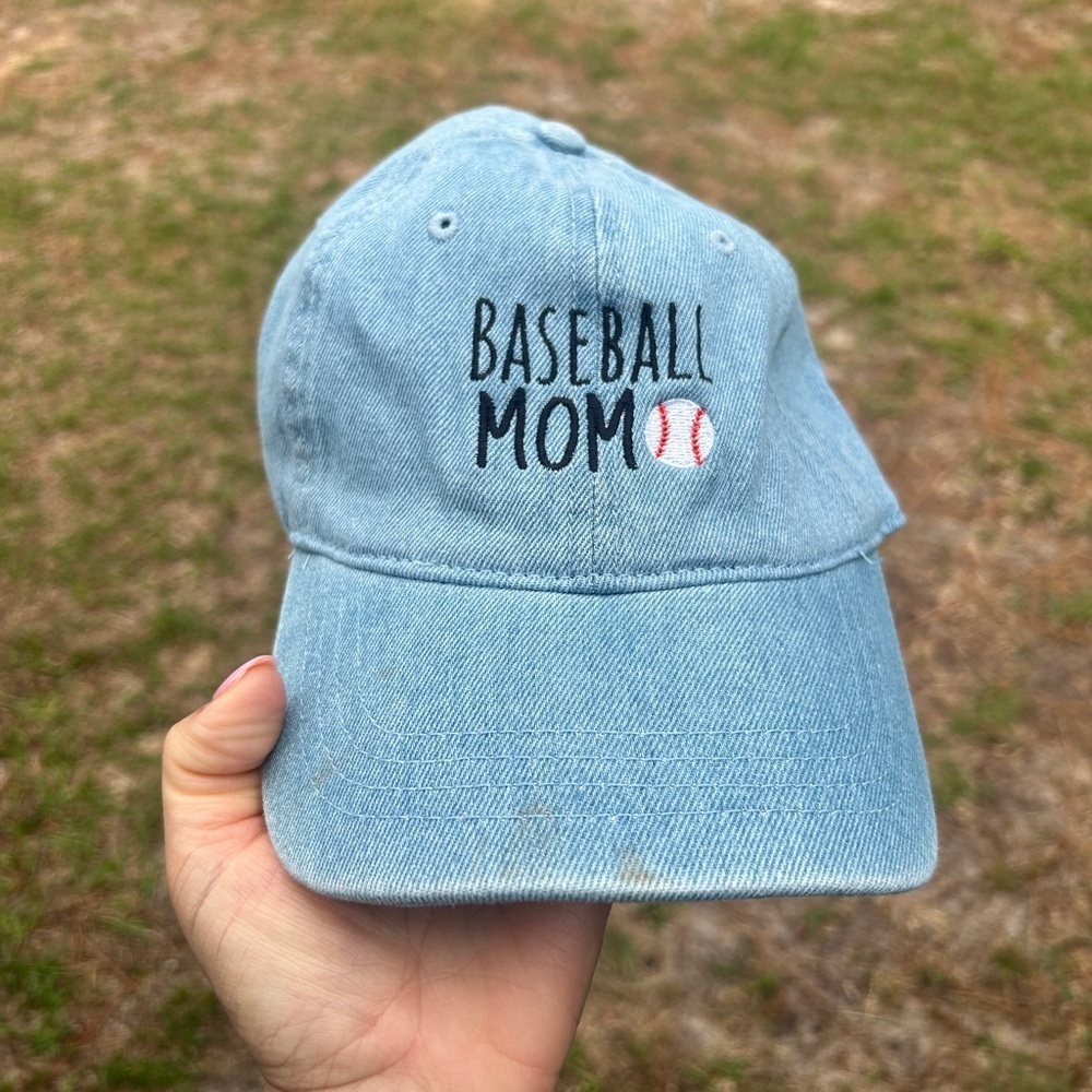 Baseball Mom Blue Cap